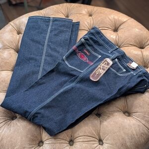 VTG NWT Del Rio 80s Men's Western Denim Straight Leg Jeans 36x36 See Desc Pics